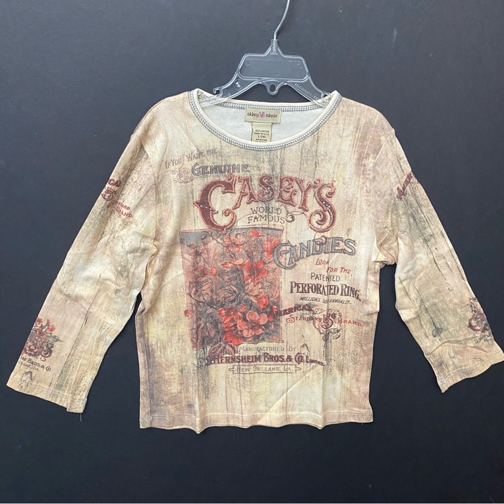 Skinny Minnie Girl’s Printed Top Vintage Y2K